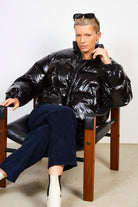 Black glossy puffer jacket_1