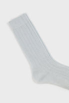 Silver glitter long ribbed socks_2