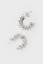 Silver rainbow diamante sun burst hoop earrings_2