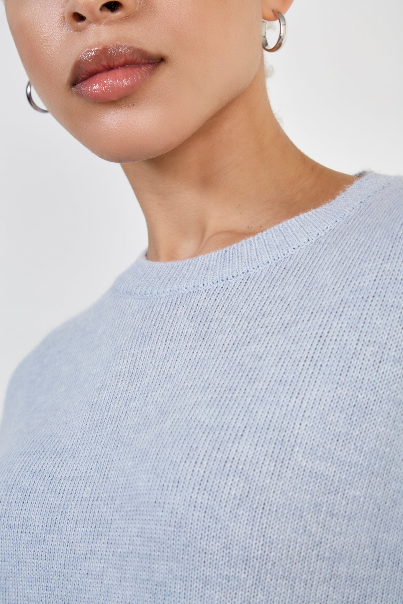 Sky blue alpaca blend light jumper_4