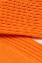 Bright orange long ribbed socks_4