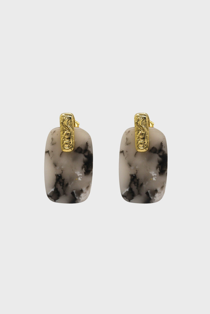 Ivory marble rectangle gold drop bar earrings_4