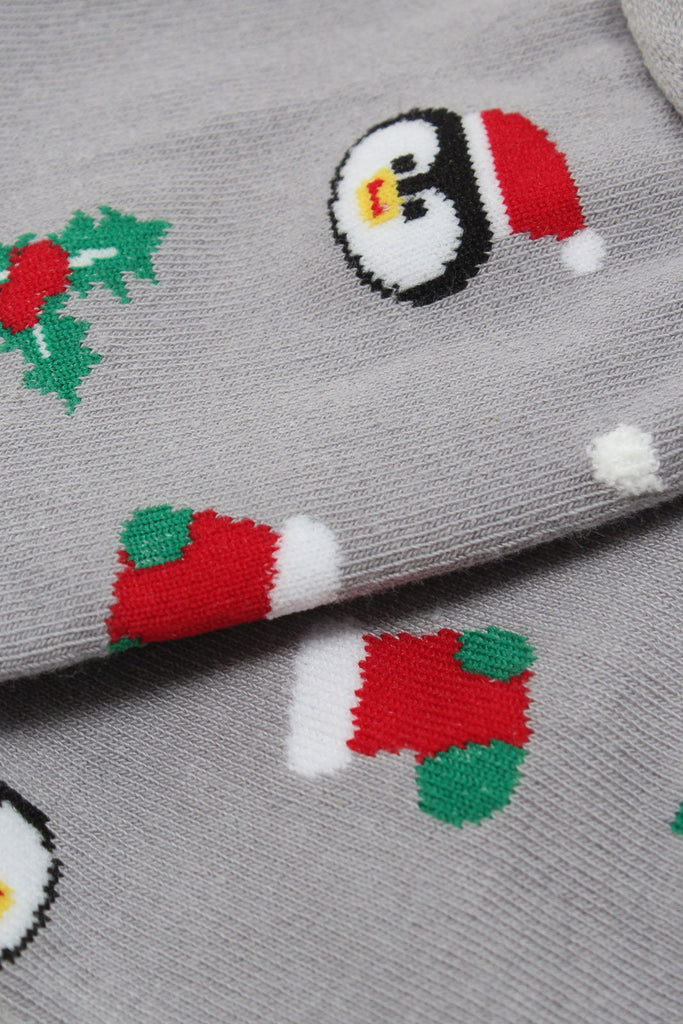 Grey Christmas socks_2