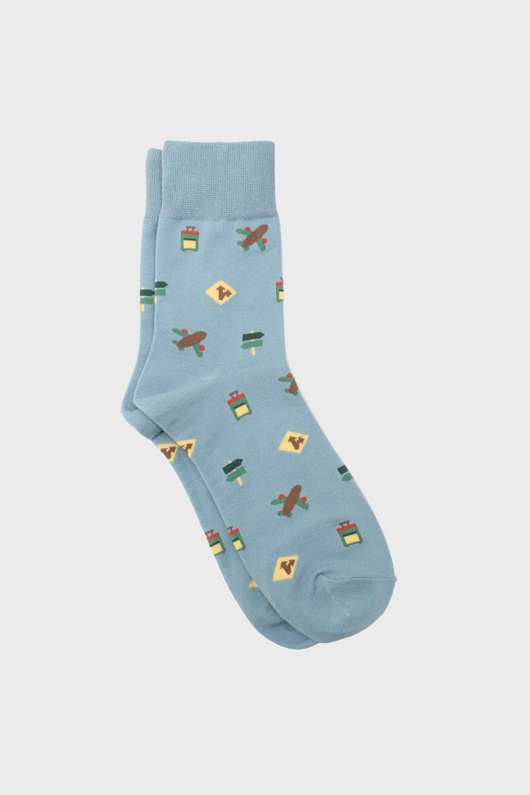 Bright road trip socks