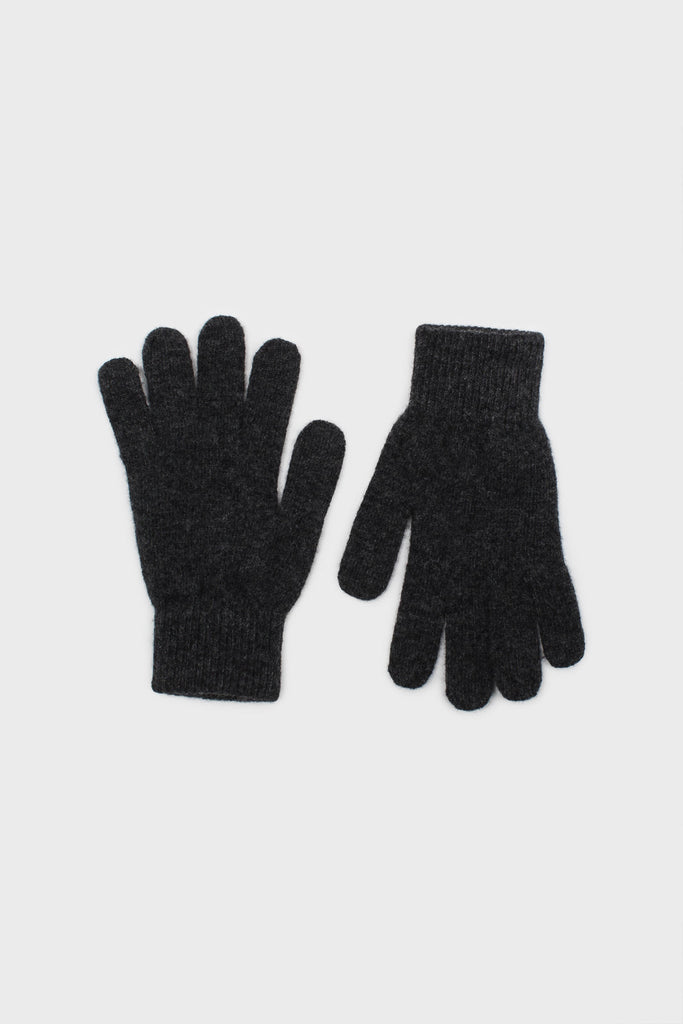 Charcoal grey wool blend gloves_4