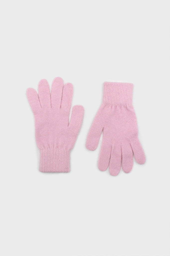 Pale pink wool blend gloves_4