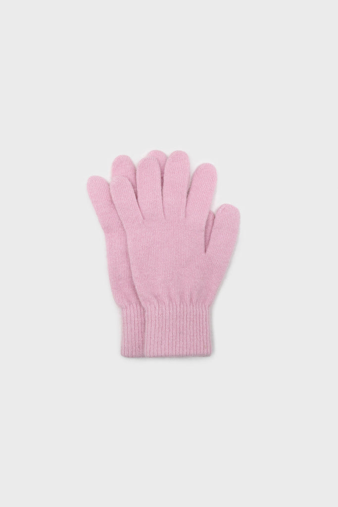 Pale pink wool blend gloves_1