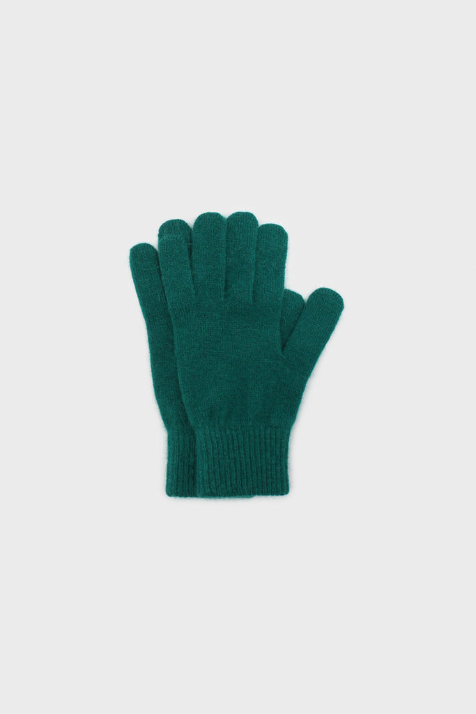 Emerald smooth wool blend gloves_1