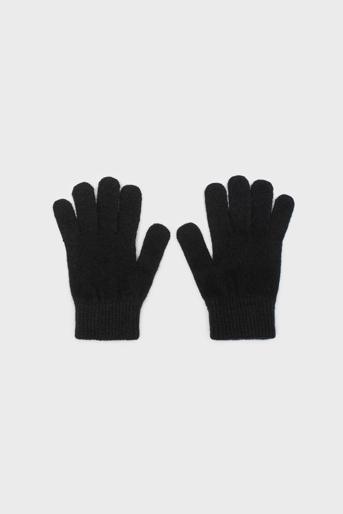Black wool blend gloves_3