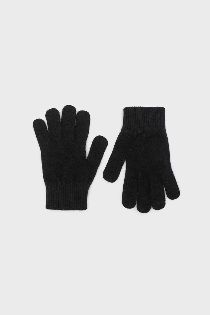 Black wool blend gloves_4