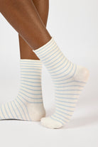 White and light blue thin striped socks_1