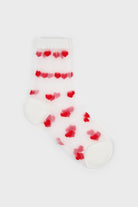 White and red sheer heart socks_1
