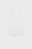 White button front tiered spaghetti strap tank top_1