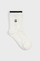 Cherry lace ribbon socks - Set of 2_2
