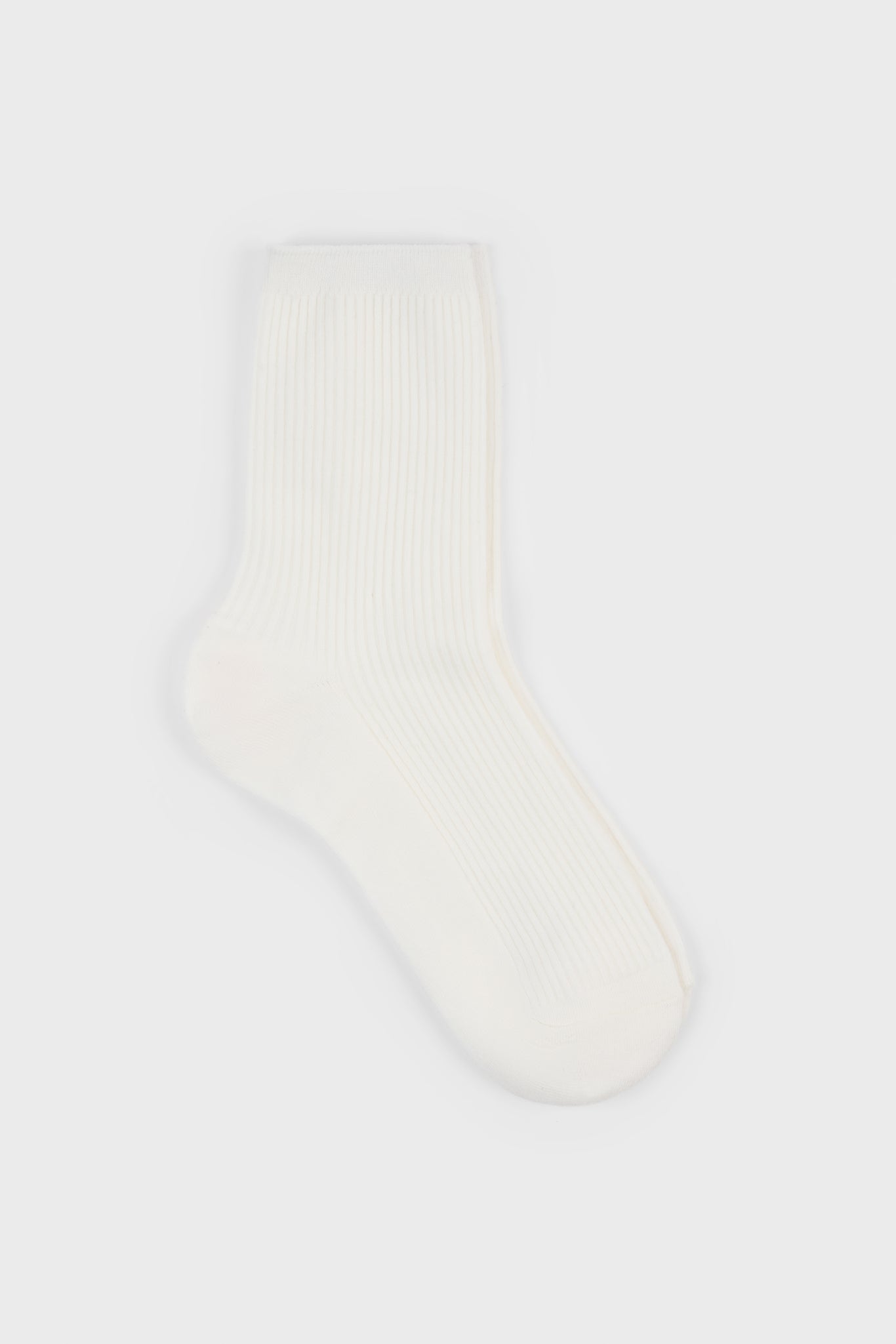 White classic ribbed socks_1