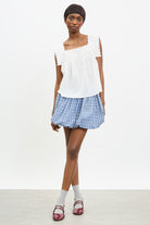 White cotton lace trim thick strap tank_4