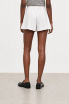 White double pleat tailored shorts_2