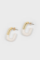 White enamel dipped gold square large hoop earrings_1