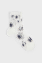 White large daisy sheer socks_1