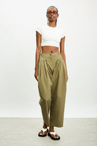 White open cross back cropped tee_4