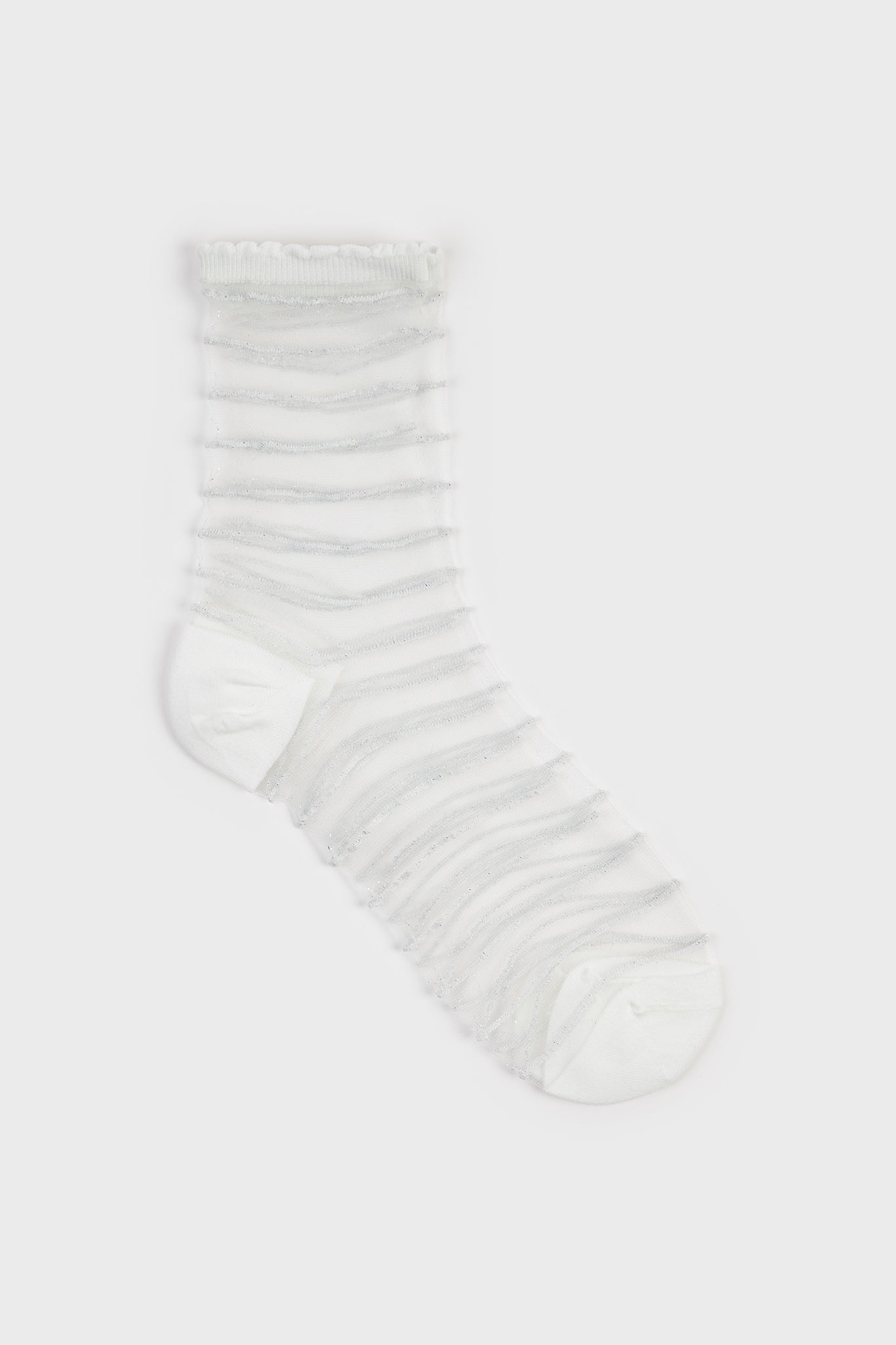 Sheer horizontal stripe sock - Set of 5