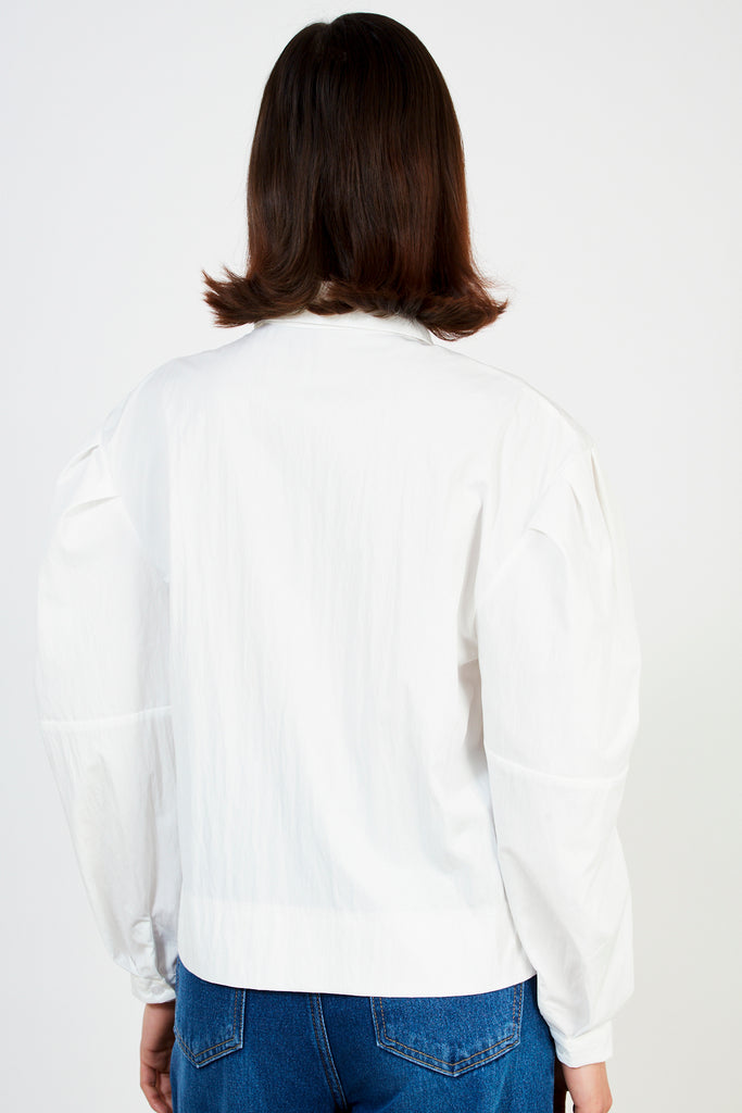 White wide fit collared shirt_2