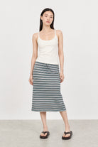 White cross back stretch jersey tank top_4