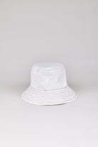 White and black stitch bucket hat_1