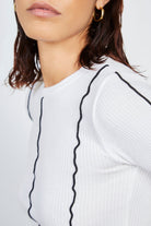 White and black trim top_4