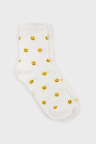 White tiny smiley faces socks_2