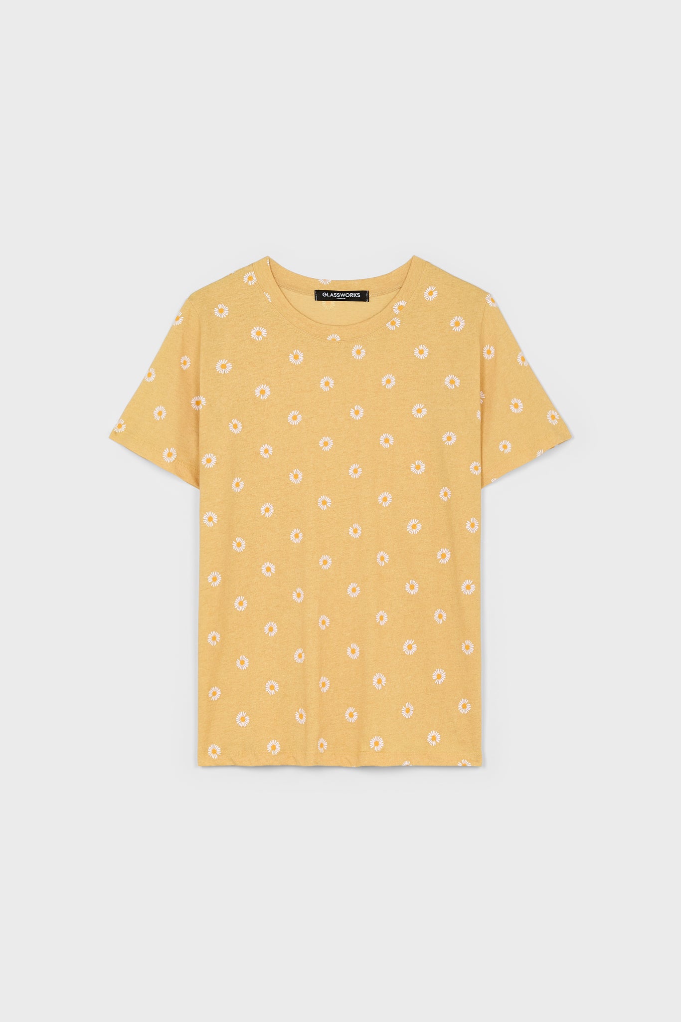 Yellow daisy print t-shirt_1