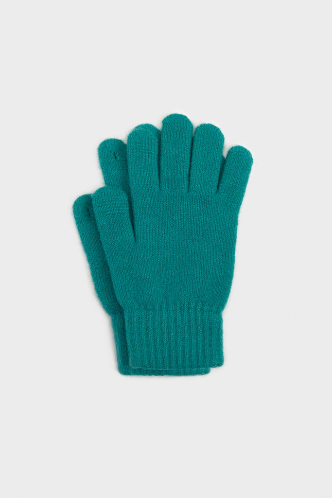 Aqua blue mohair gloves_1