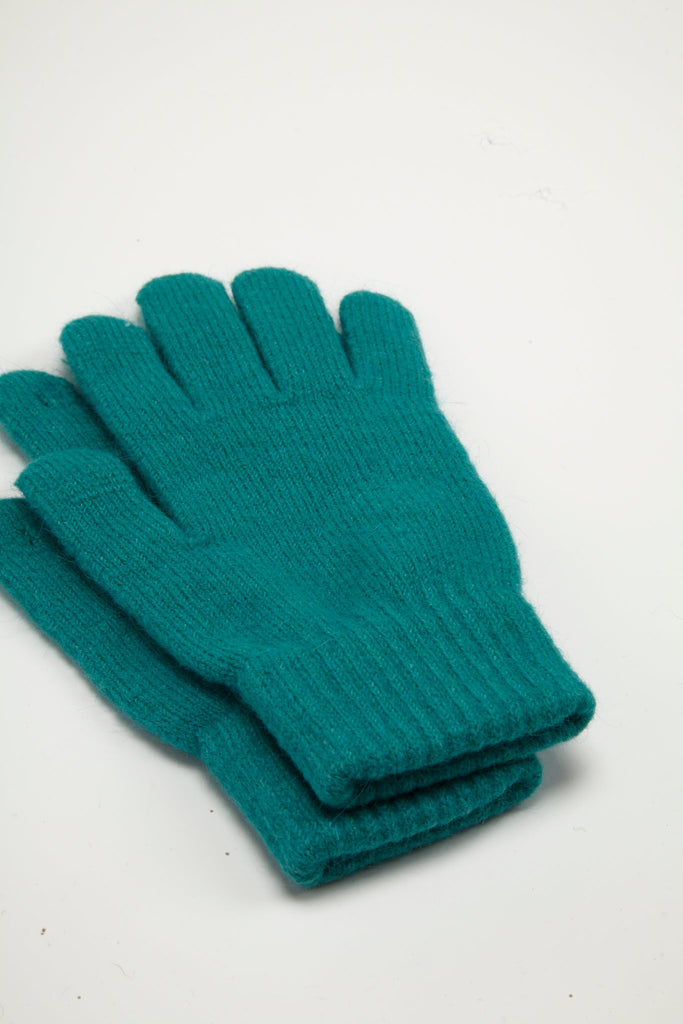 Aqua blue mohair gloves_2