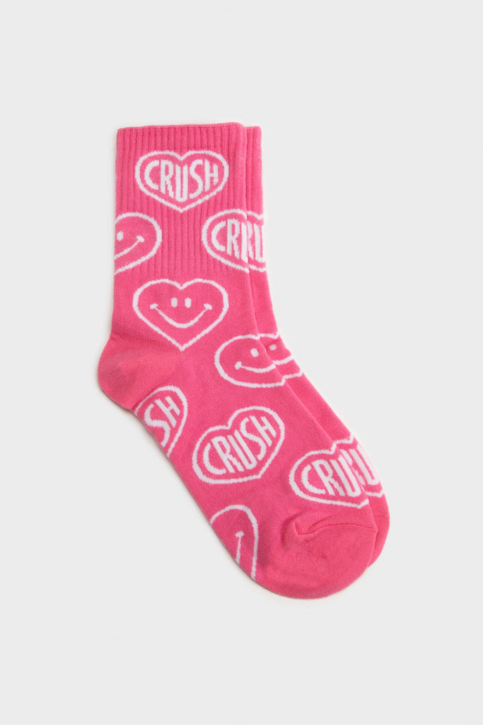 Bright pink love hearts CRUSH socks_2