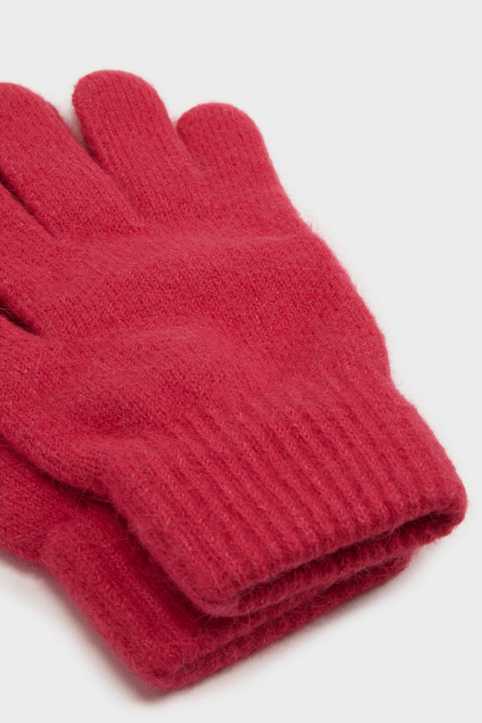 Hot pink mohair gloves_2
