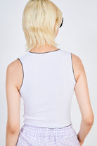 Ivory and black block trim tank_2