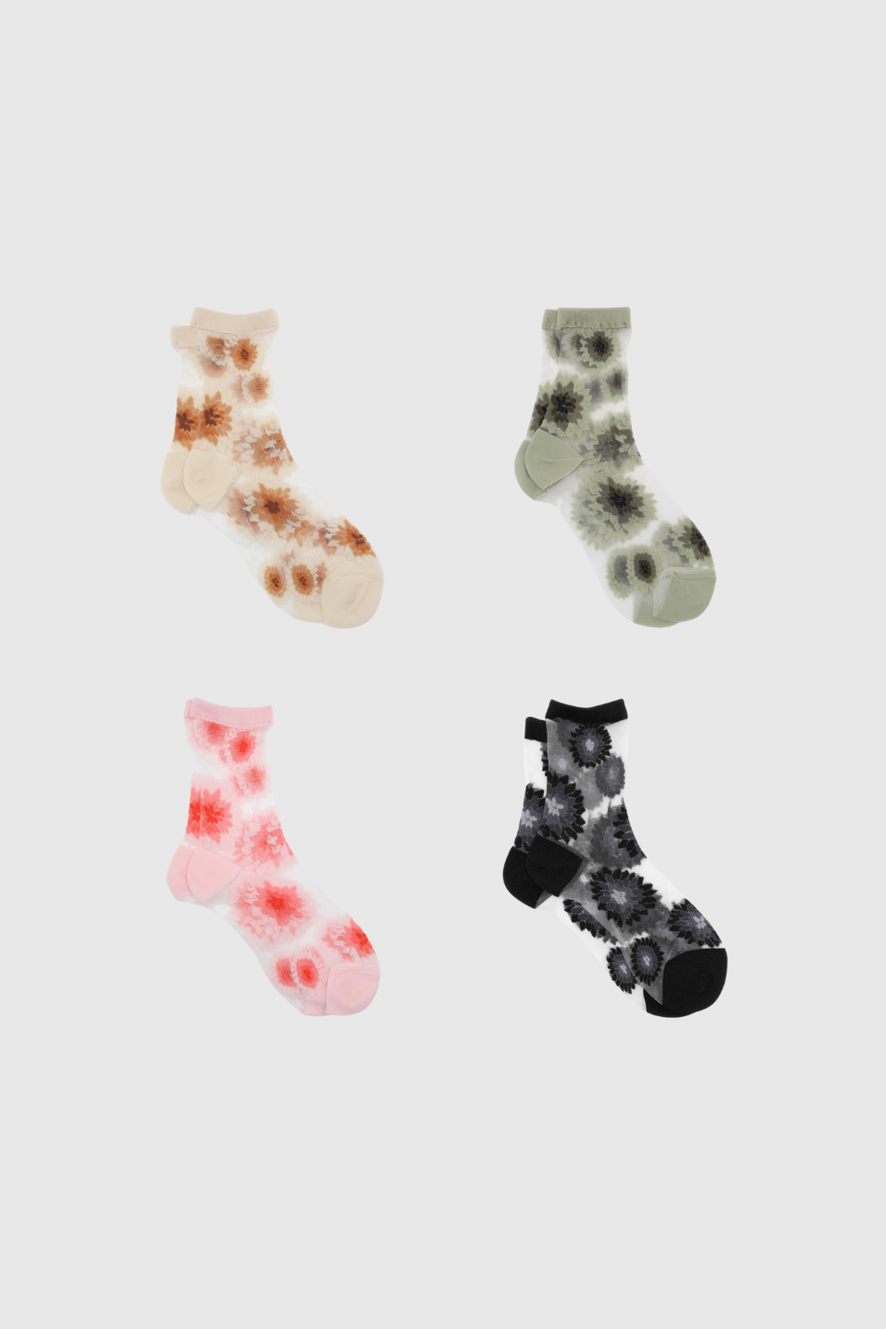 Daisy sheer socks - Set of 4_1