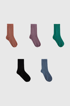 Smooth glitter socks - Set of 5