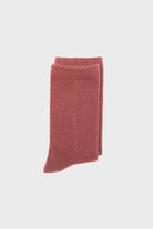 Warm brown smooth cashmere wool blend socks_4