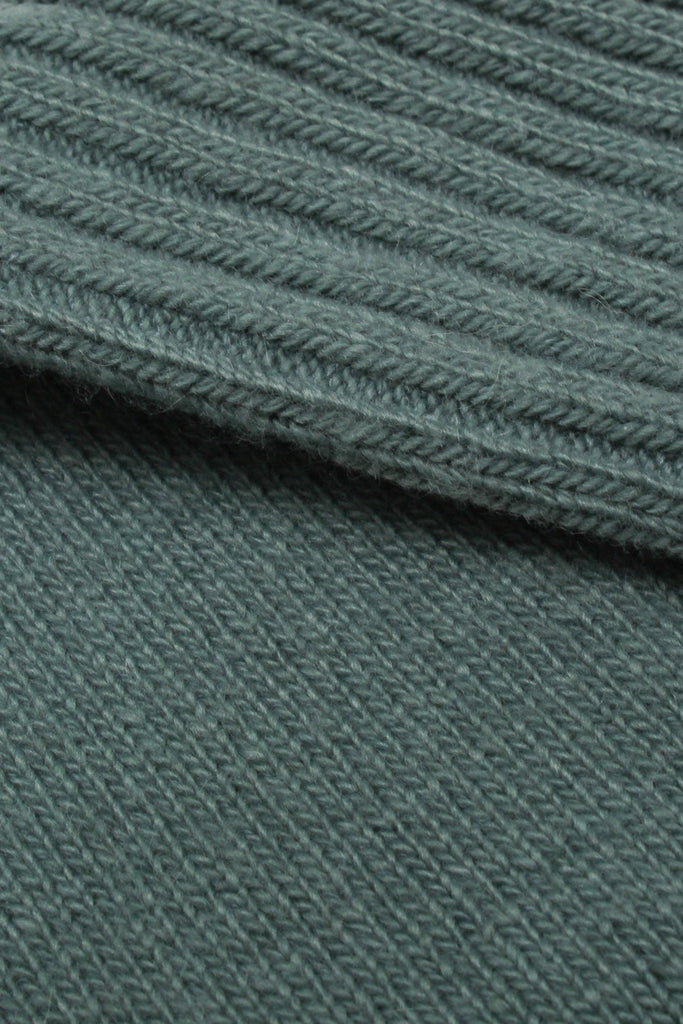 Mint ribbed cashmere wool blend socks_3