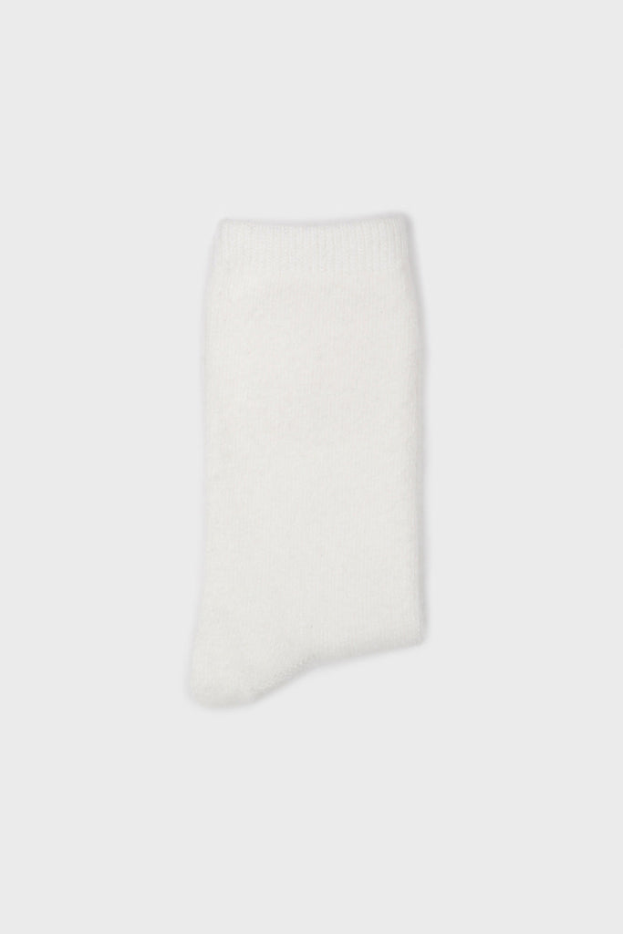 Ivory smooth cashmere wool blend socks_4