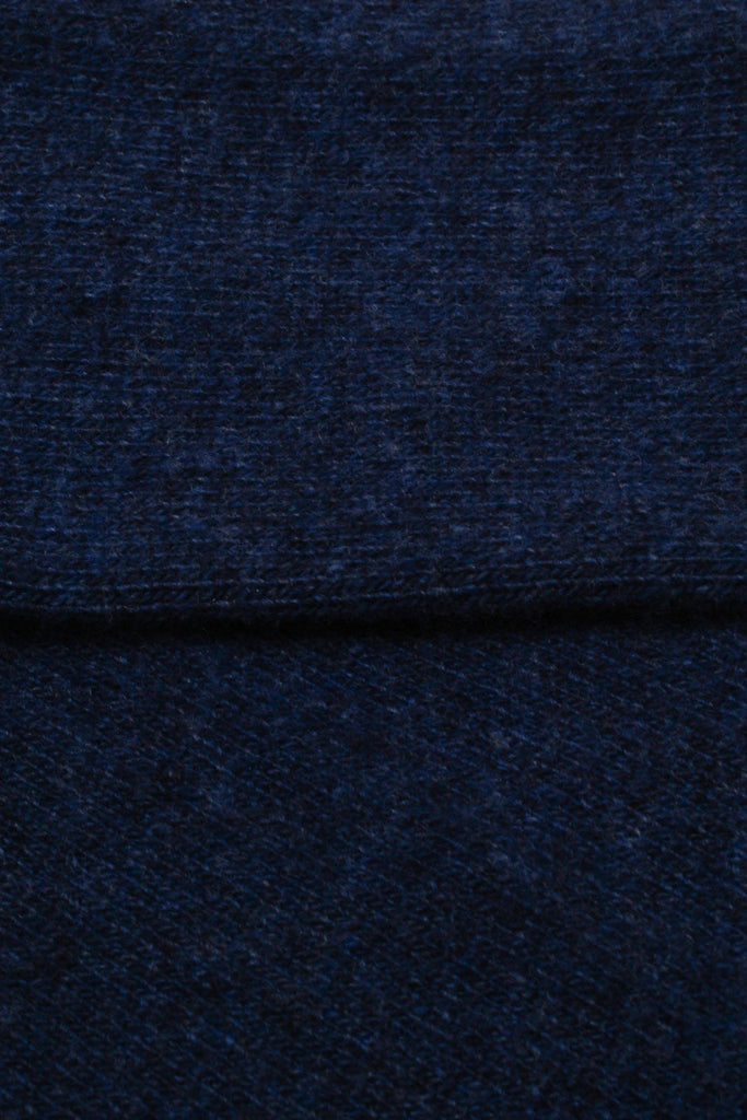 Blue smooth cashmere wool blend socks_2