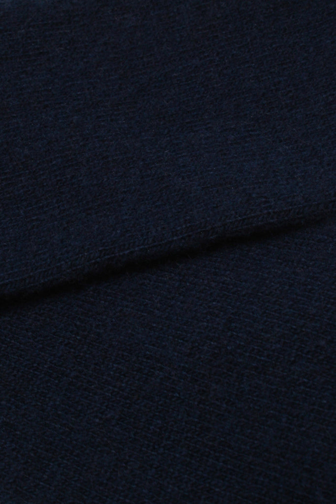 Navy smooth cashmere wool blend socks_4