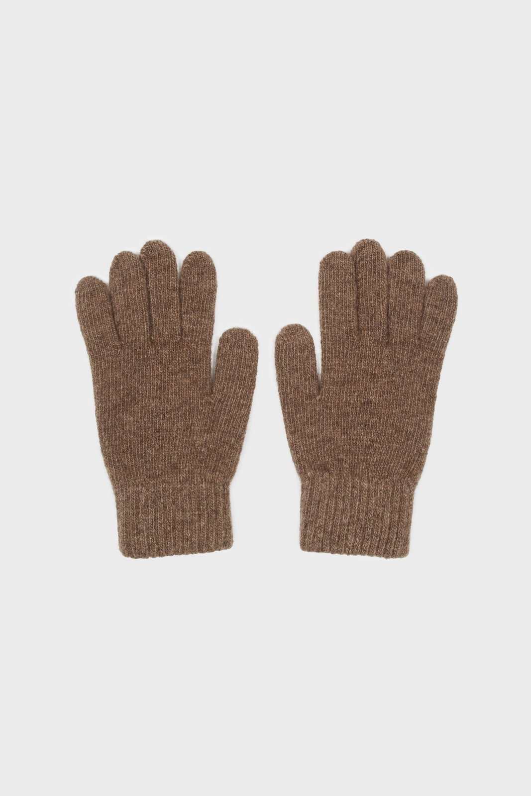 Light smooth wool blend gloves