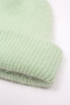 Mint green mohair beanie hat_6