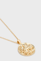 Gold zodiac charm necklace - Taurus_1