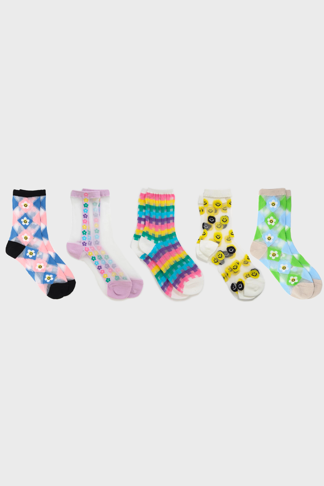 Socks set - sheer glitter socks x5_1